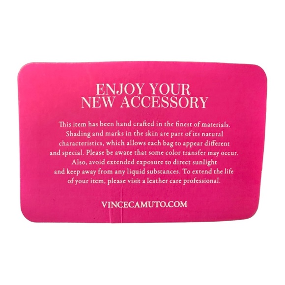 Vince Camuto Neve Crossbody Bag Snow White & Citron Yellow Pebbled Leather - Picture 12 of 16